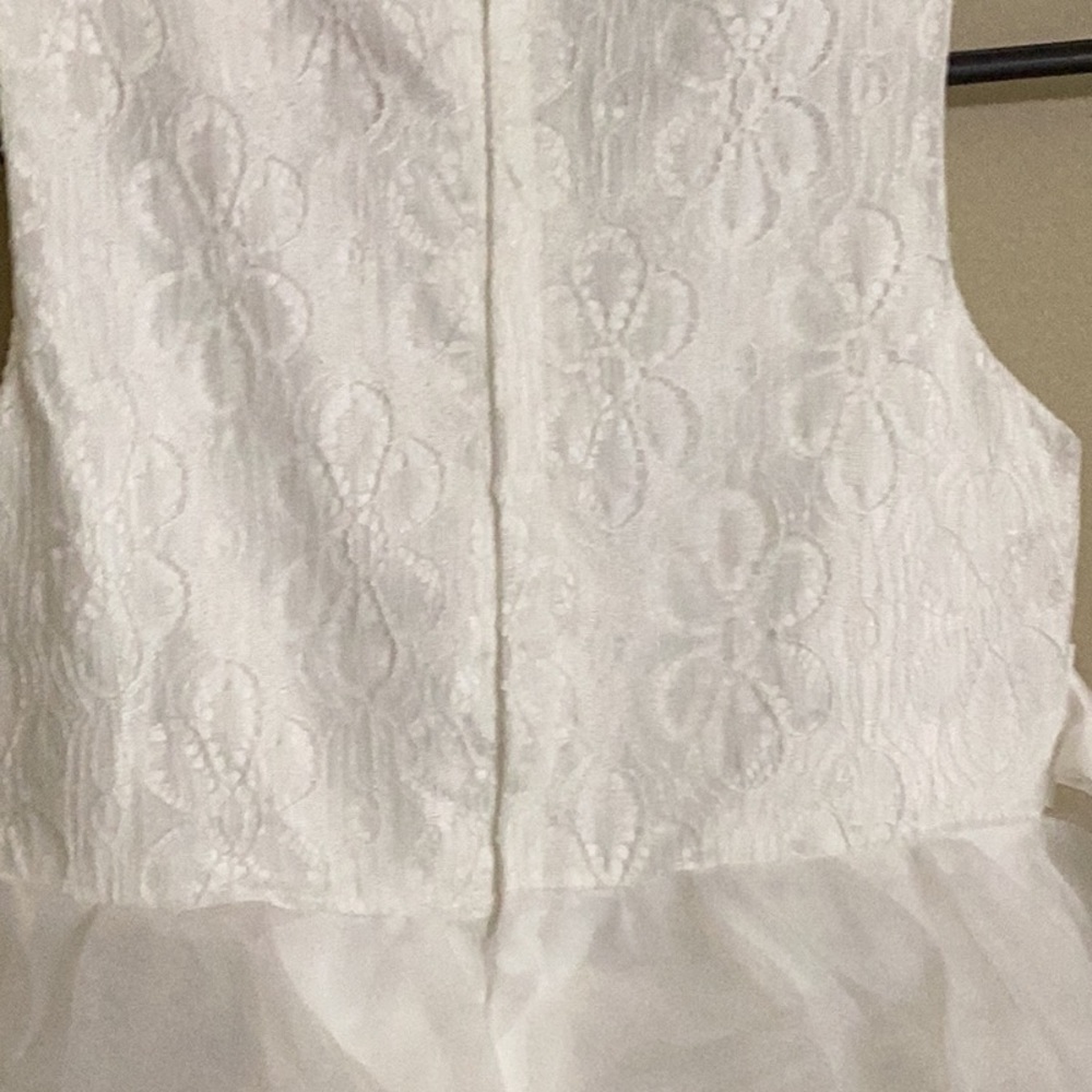 Air Meng Baby, Little Girl white Ruffle Dress size 8, Easter Dress - Picture 5 of 7